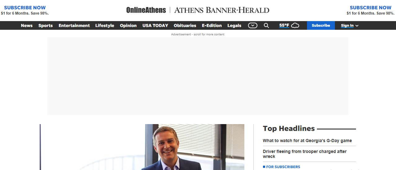 North Carolina newspapers 13 Athens Banner Herald website