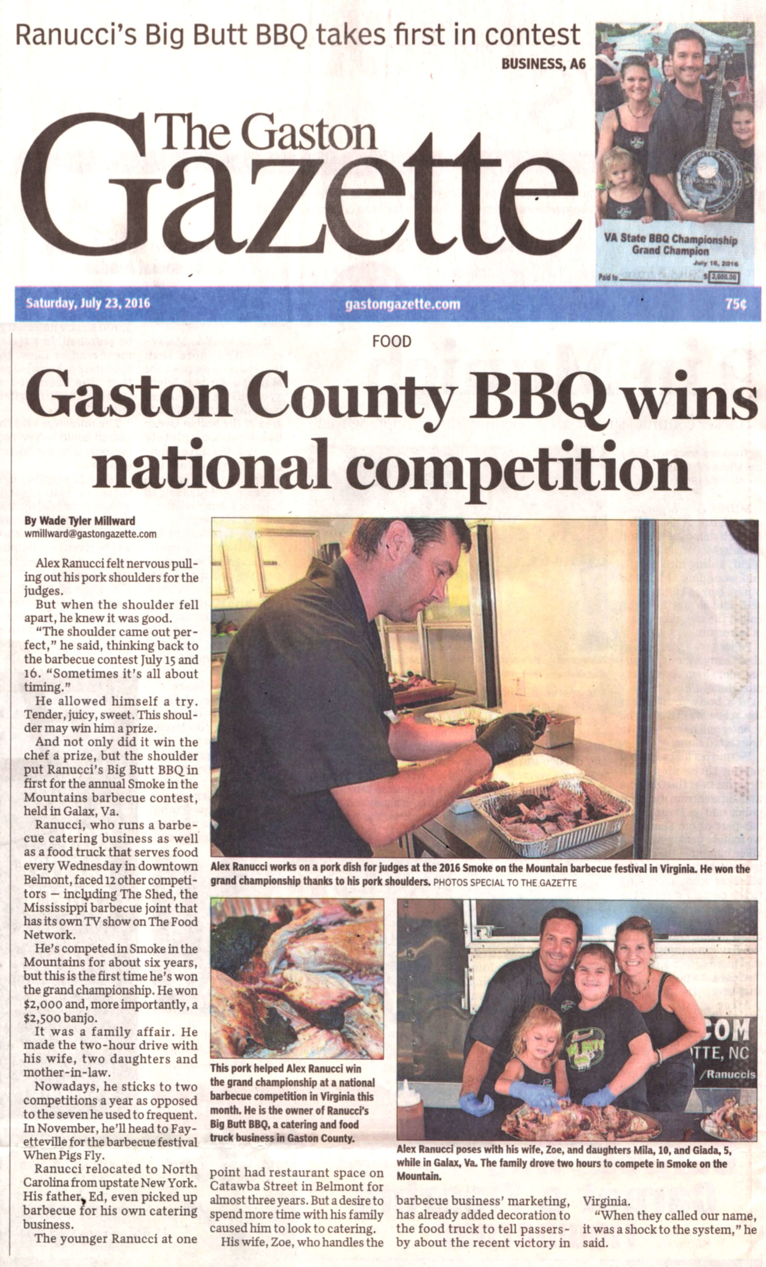 North Carolina newspapers 18 The Gaston Gazette scaled