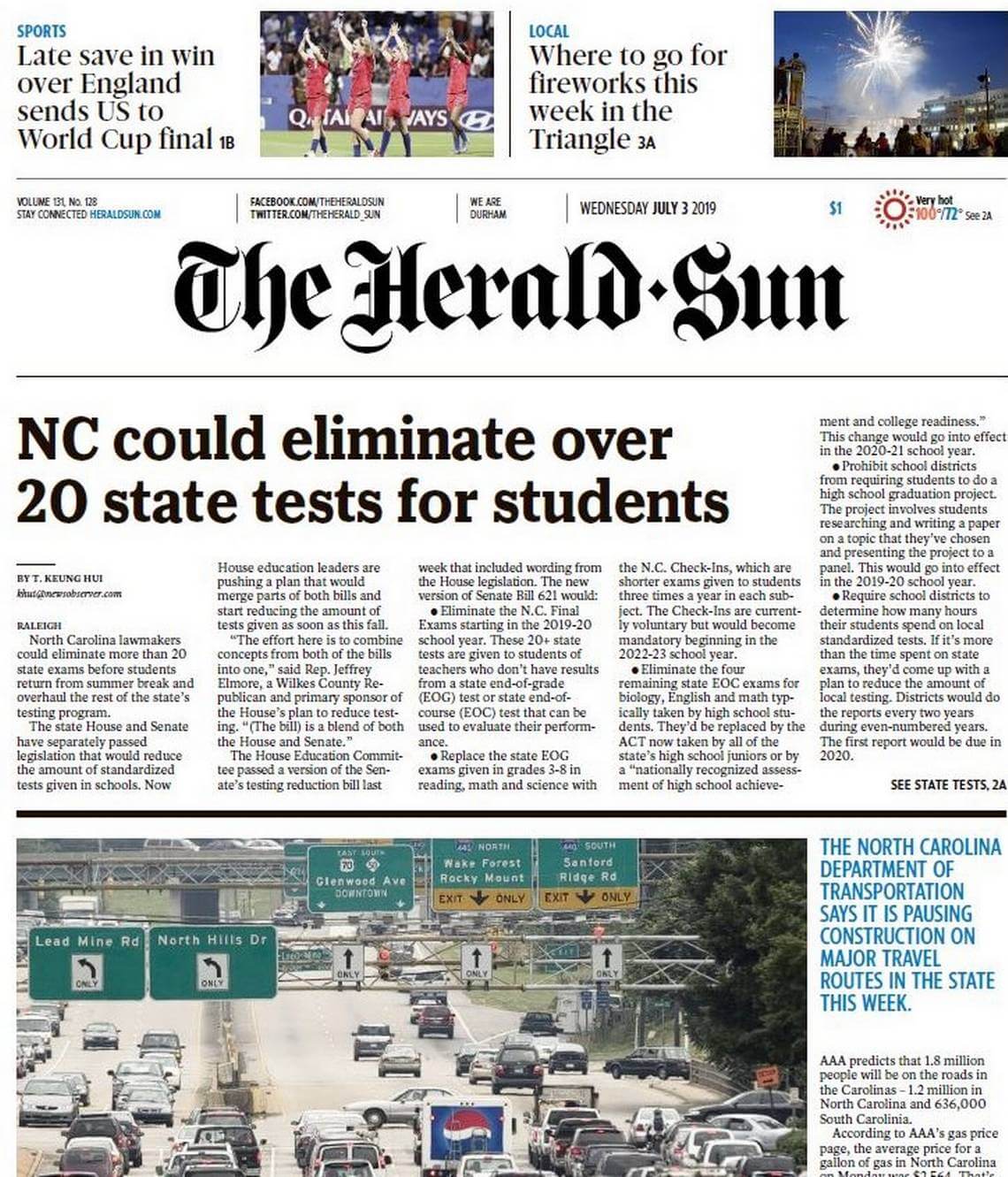 North Carolina newspapers 24 The Herald Sun