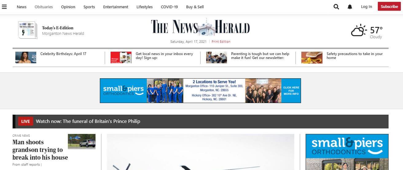 North Carolina newspapers 35 Morganton News Herald website