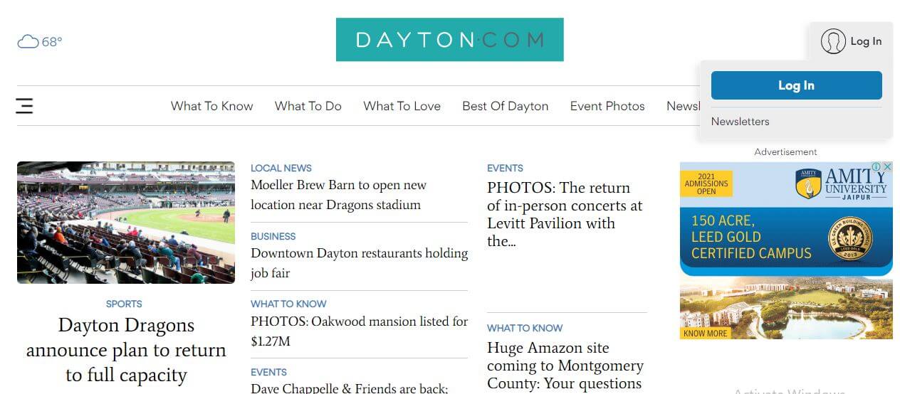 Ohio newspapers 21 Active Dayton website