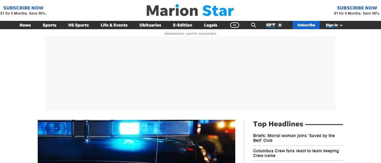 Ohio newspapers 43 The Marion Star website