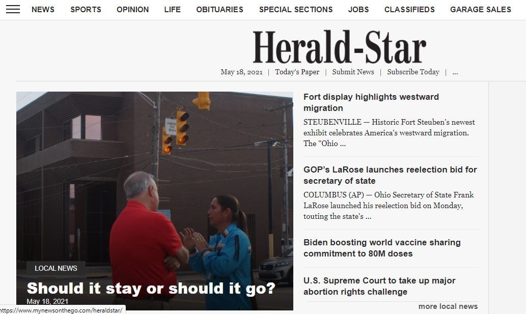 Ohio newspapers 51 Herald Star website