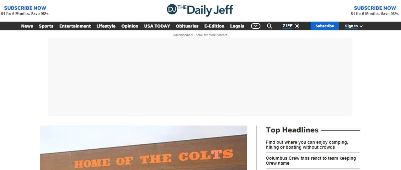 Ohio newspapers 56 The Daily Jeffersonian website