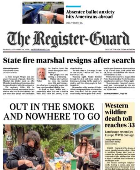 Oregon newspapers 18 The Register Guard
