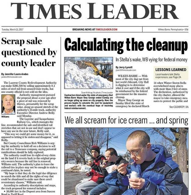 Pennsylvania newspapers 14 The Times Leader