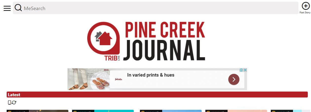 Pennsylvania newspapers 5 Pine Creek Journal website