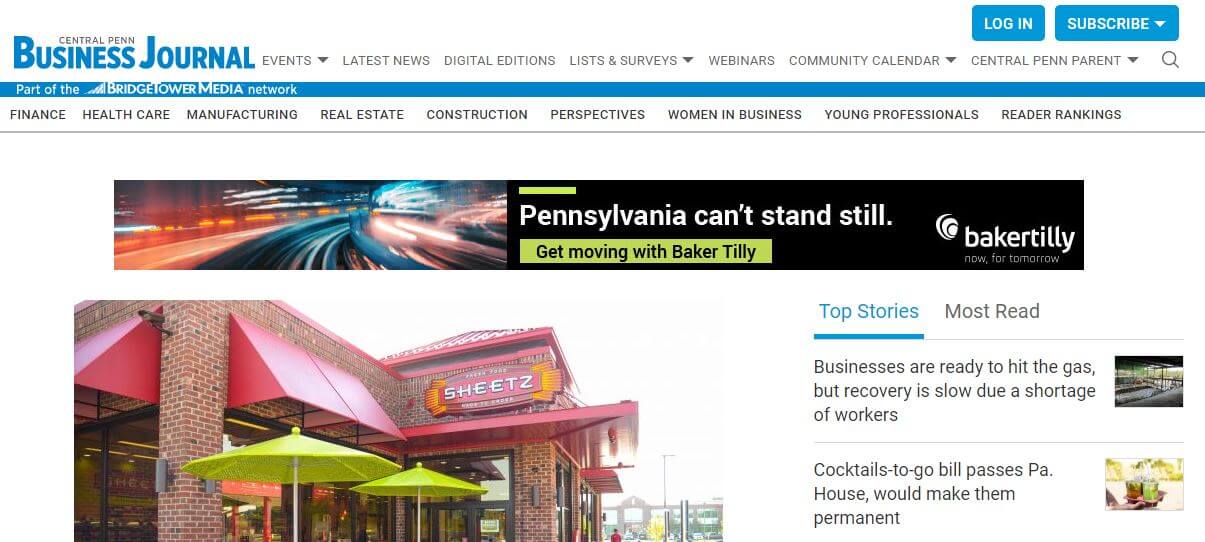 Pennsylvania newspapers 55 cpbj website