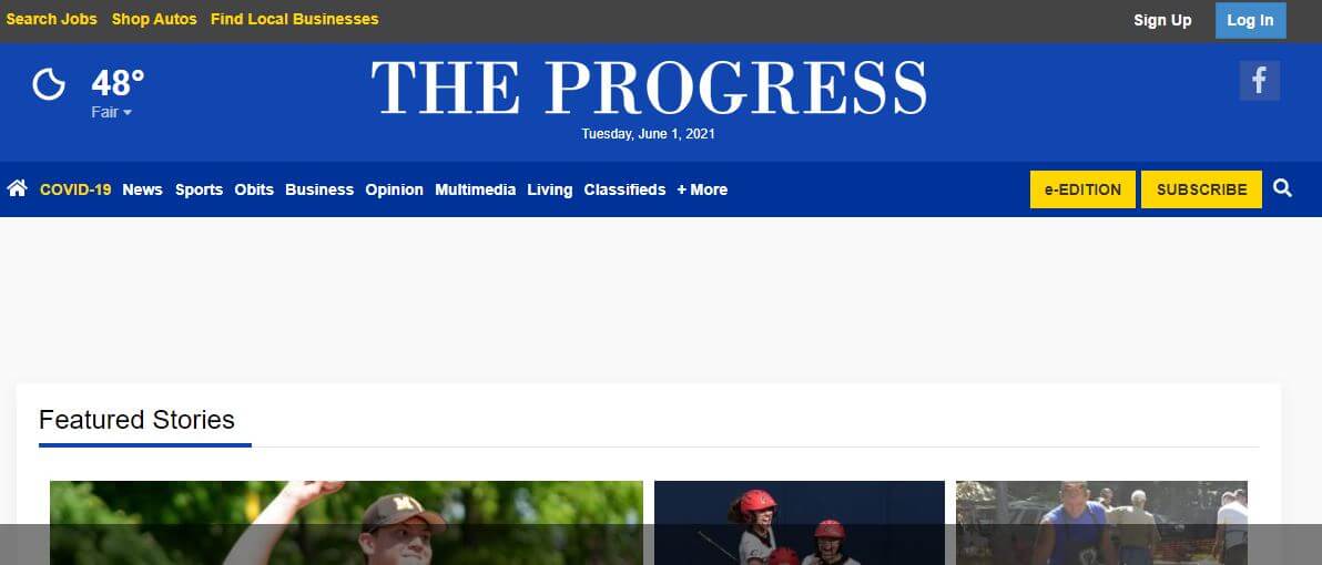 Pennsylvania newspapers 89 the progress website