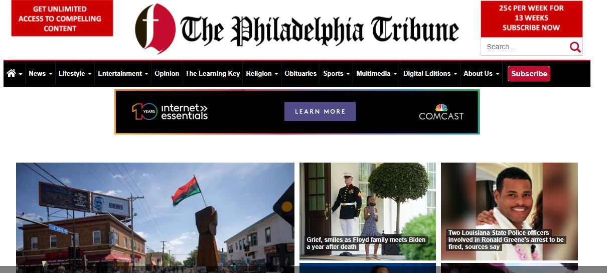 Philadelphia newspapers 2 Philadelphia Tribune website