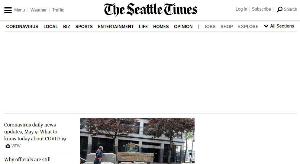 Seattle newspapers 1 The Seattle Times website