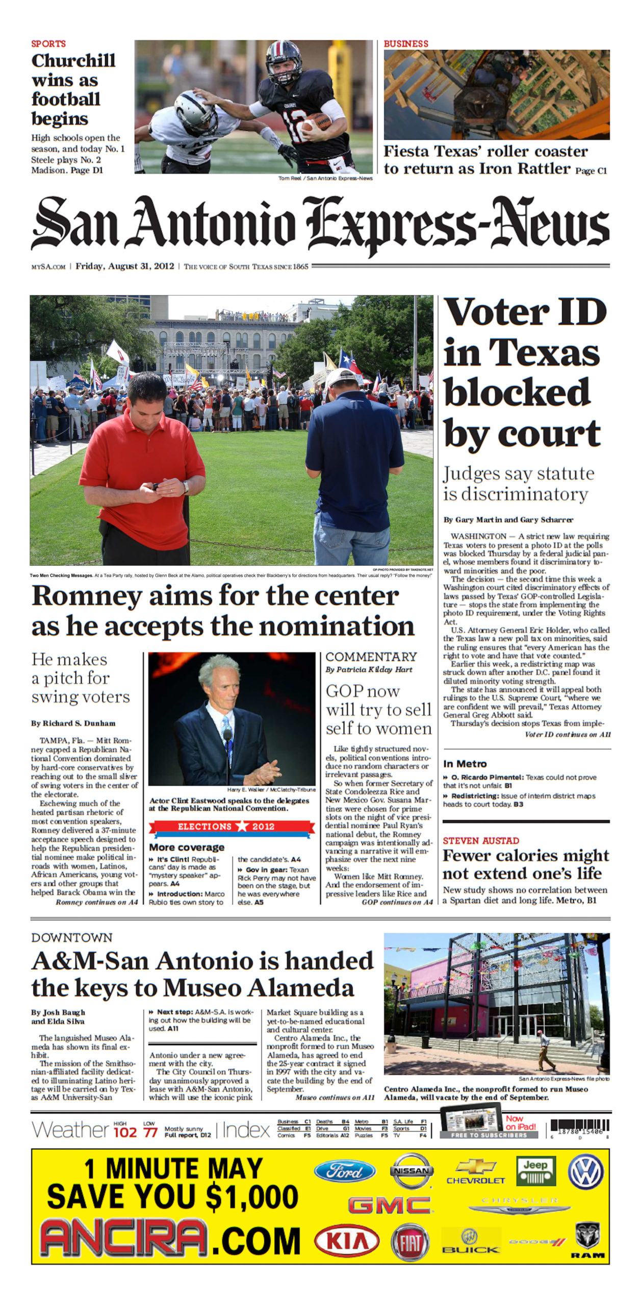 Texas newspapers 11 San Antonio Express News scaled