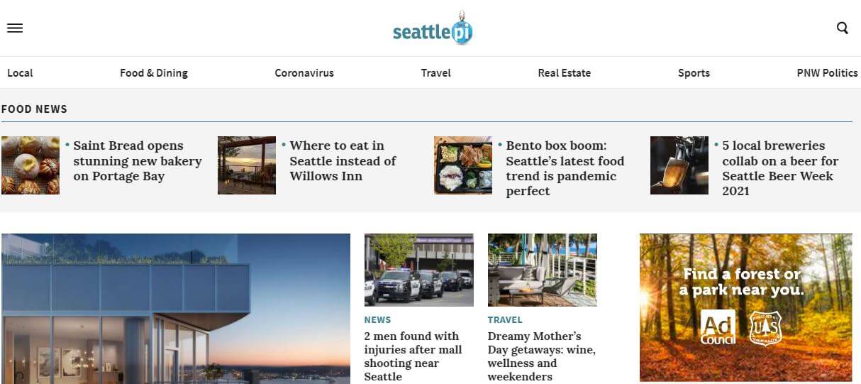 Washington newspapers 5 Seattle Post Intelligencer website