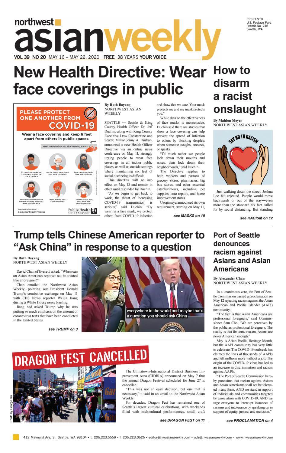 Washington newspapers 64 Northwest Asian Weekly
