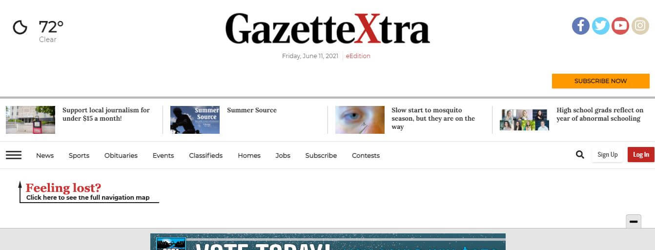 Wisconsin newspapers 36 The Janesville Gazette website