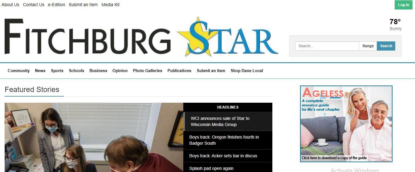 Wisconsin newspapers 55 Fitchburg Star website