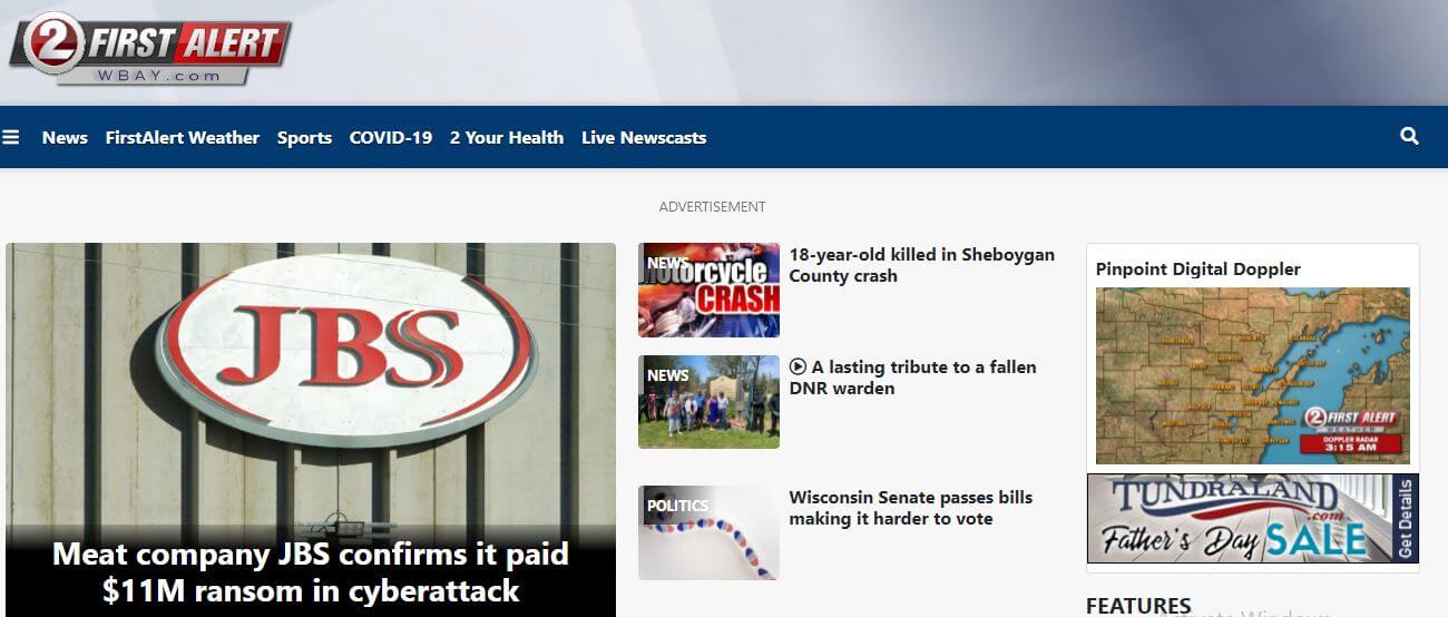 Wisconsin newspapers 8 Action News 2 website
