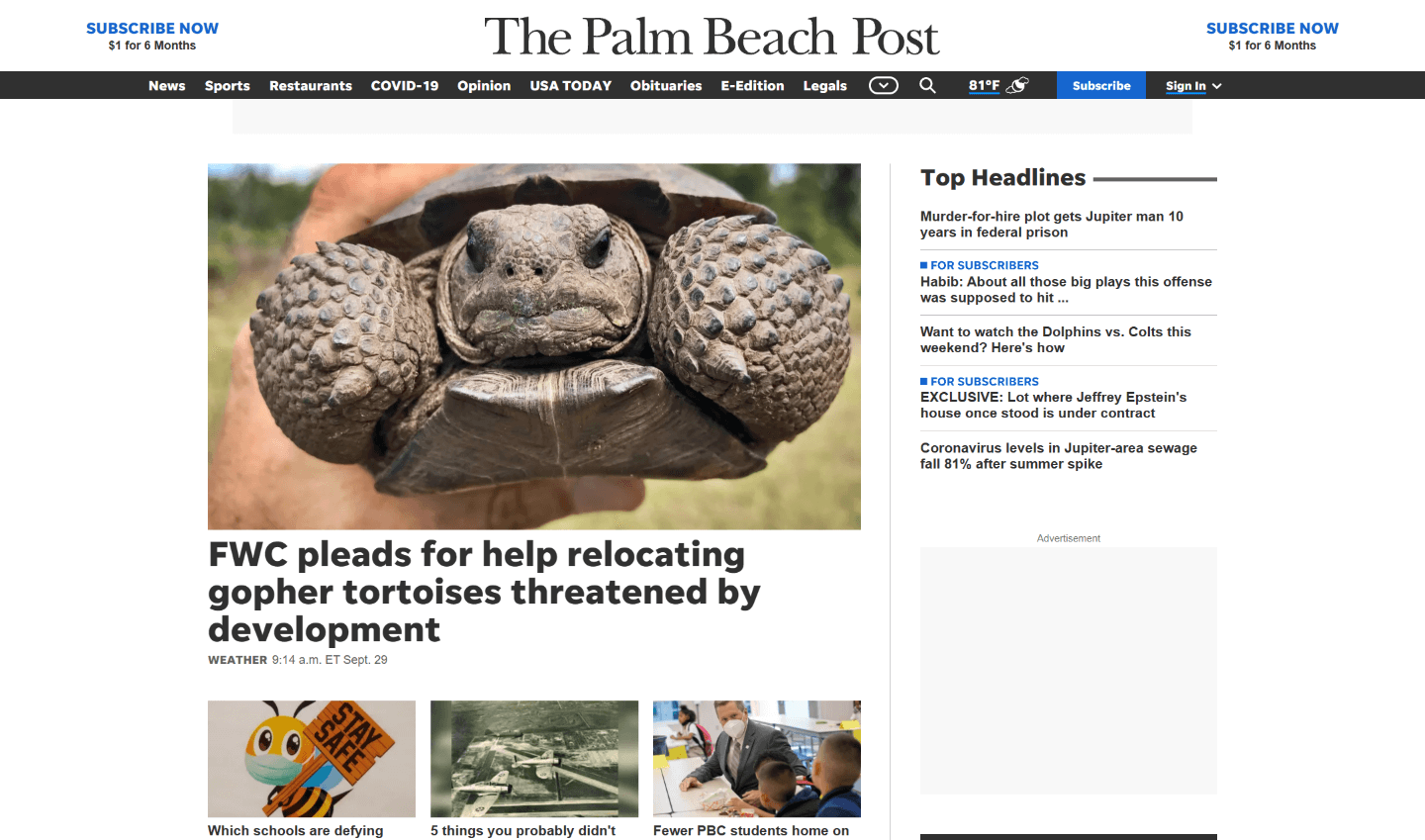 Florida Newspapers 08 The Palm Beach Post website