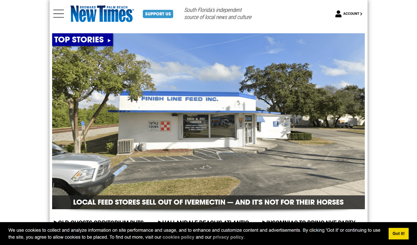 Florida Newspapers 29 New Times Broward Palm Beach website
