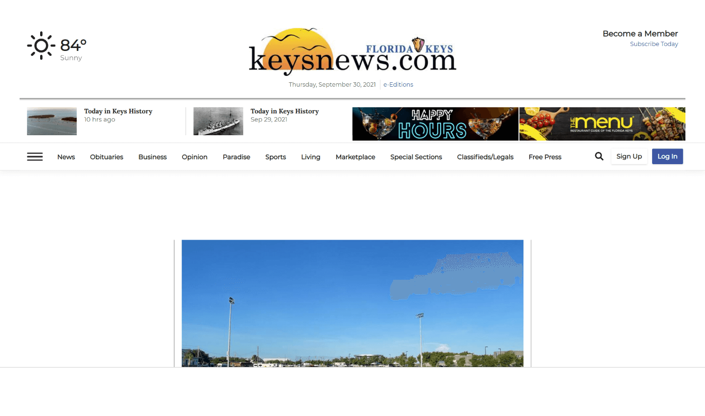 Florida Newspapers 46 Key West Citizen website