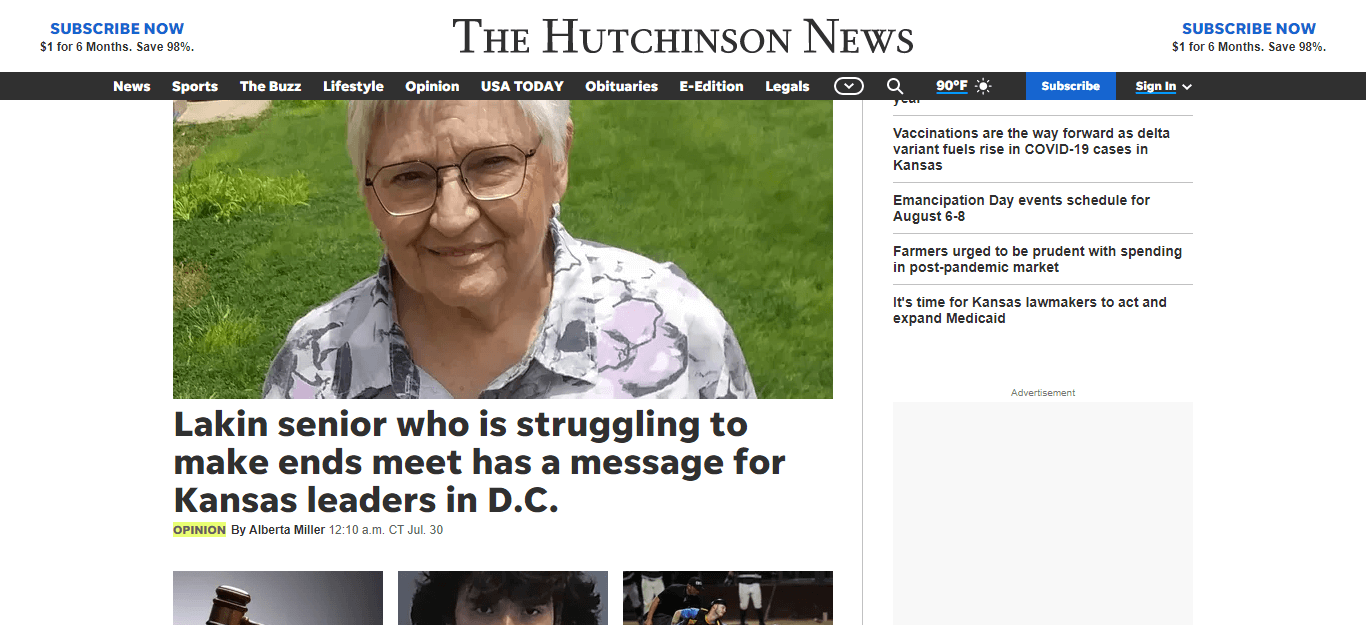 Kansas City newspapers 03 The Hutchinson News website