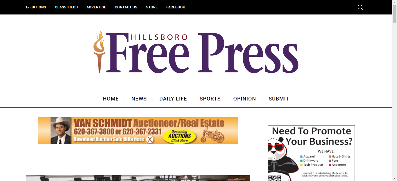 Kansas City newspapers 09 Hillsboro Free Press website
