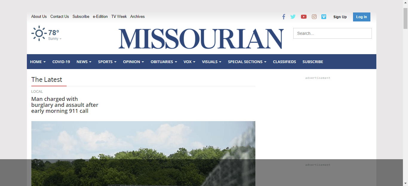 Missouri Newspapers 11 Columbia Missourian website