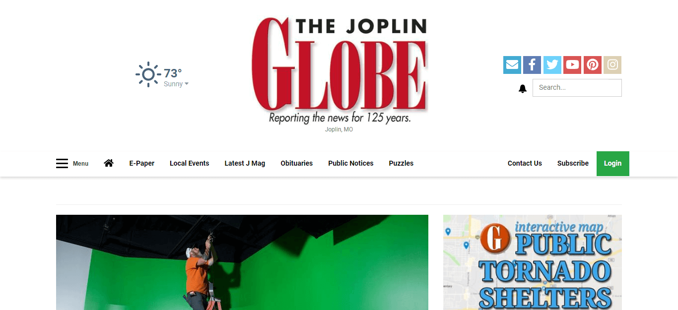 Missouri Newspapers 13 The Joplin Globe website