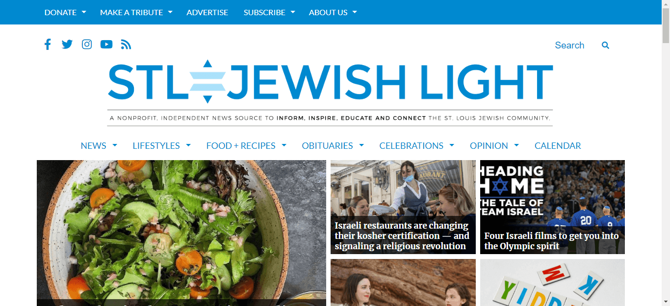 St.Louis Newspapers 05 St. Louis Jewish Light website