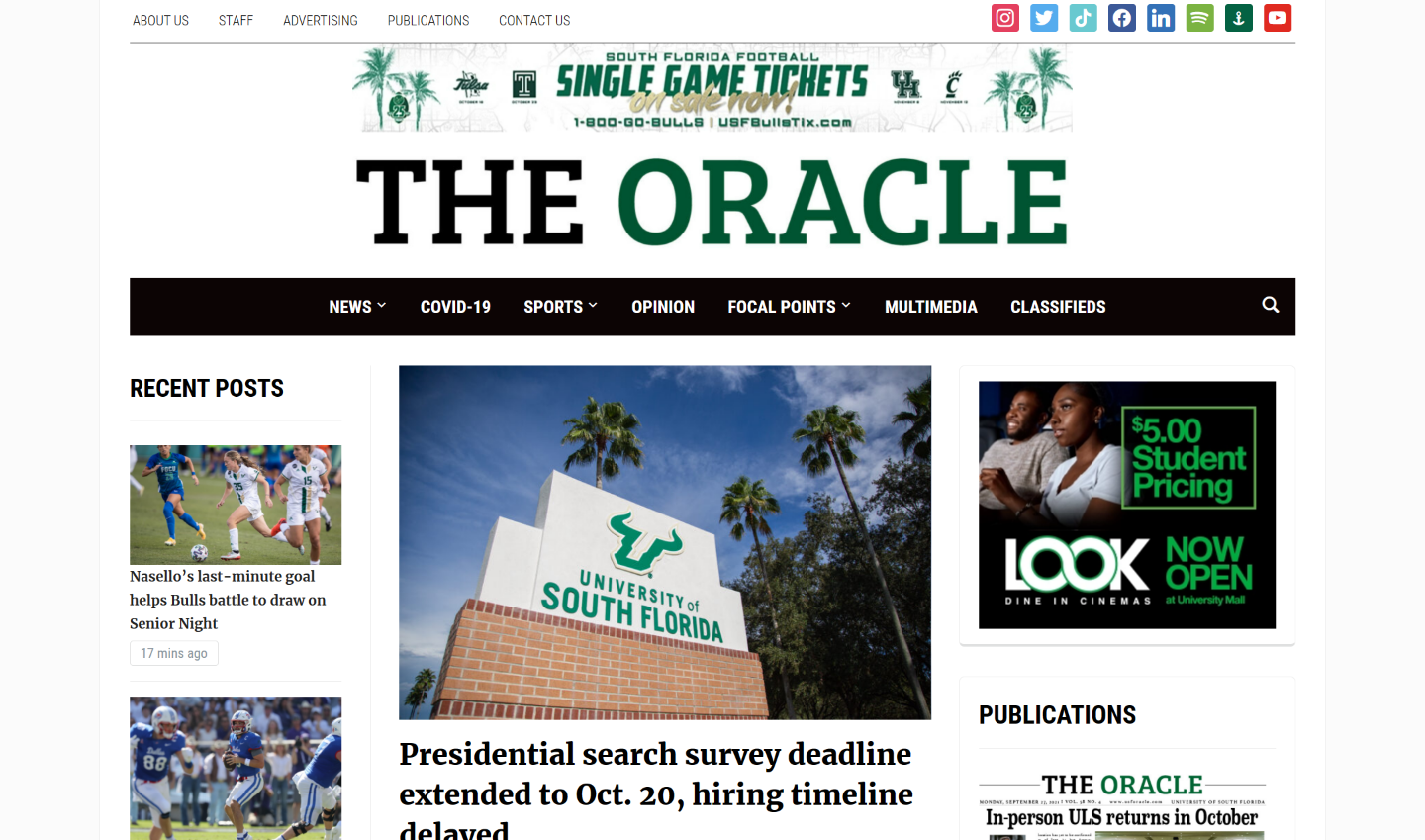 Tampa Newspapers 09 The Oracle website
